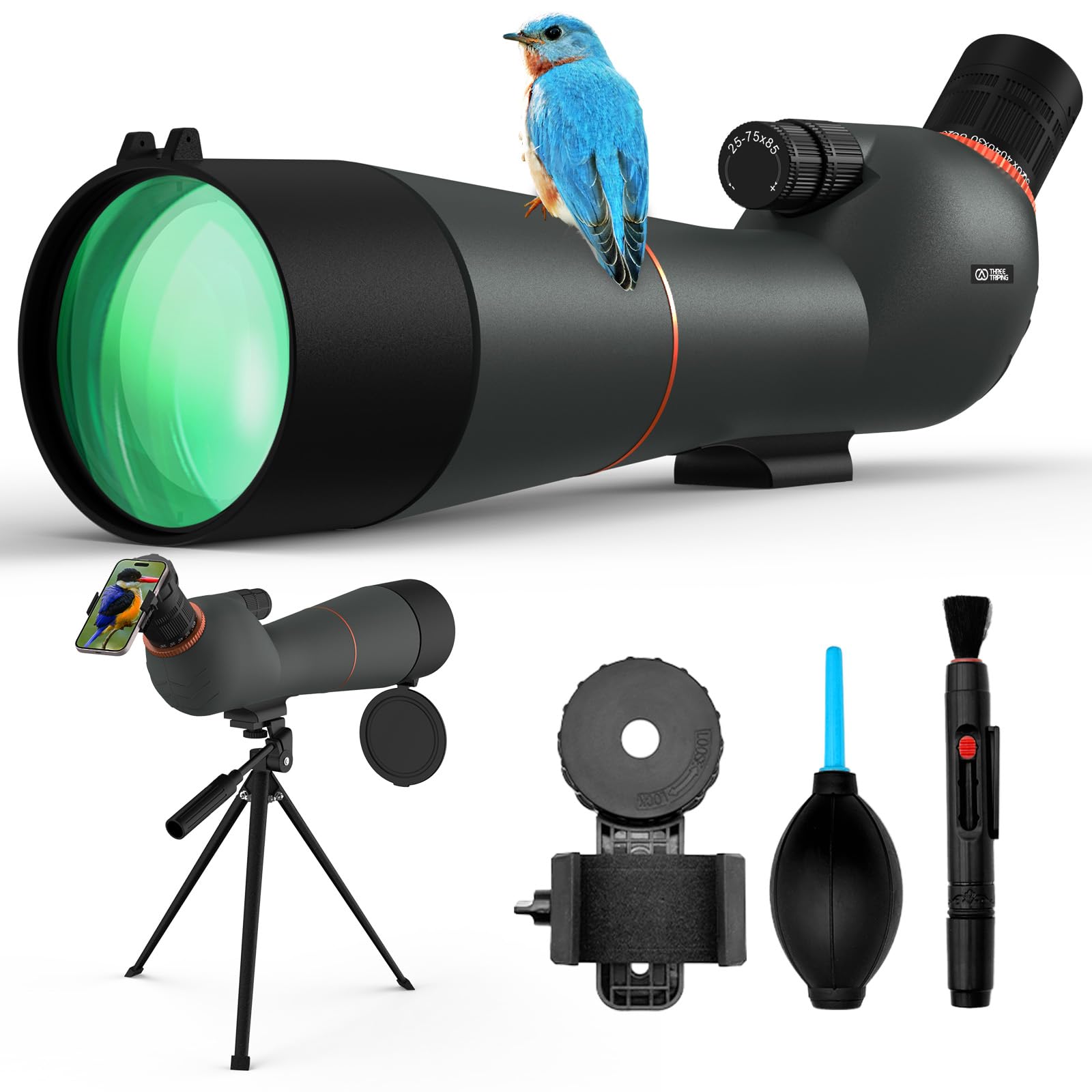 Amazon.com: Spotting Scope 25-75×85 - Dual Focusing Spotter Scope
